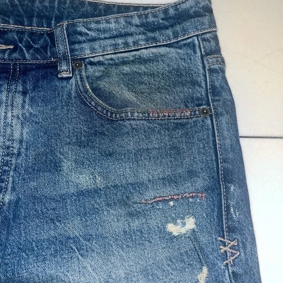 Ksubi Chitch Odyssey Denim Men's Distressed Blue Jeans Size 34